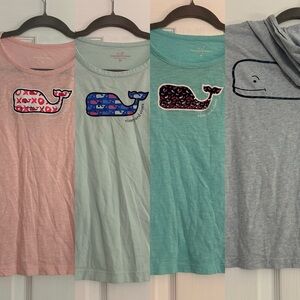 Lot 4 Vineyard Vines Girls Cotton Long Sleeve Shirts Medium 10-12